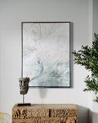 Coniunctio: Ovum Primum  2021  30 x 40 in  Artist K. deaton
Mixed media on canvas, framed (sold)