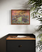 Golden Orchard, 2024 mixed media on canvas 12 x 10 in