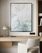 Coniunctio: Ovum Primum  2021  30 x 40 in  Artist K. deaton
Mixed media on canvas, framed (sold)